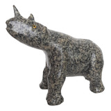 Pedra Rinoceronte Escultura Rara