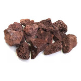 Pedra Vulcânica Marrom Lareira Ou Churrasqueira Pacote 2kg