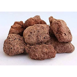 Pedra Vulcânica Marrom Para Lareira Churrasqueira Pacote 2kg