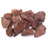 Pedra Vulcânica Marrom Para Lareira Churrasqueira Pacote 4kg