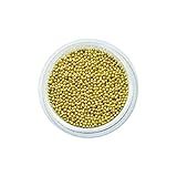 Pedraria Caviar Metal Para Decoração Unhas Dourado Ouro 1mm 20g Arte Sedução