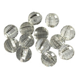 Pedraria Miçanga Multfacetada Cristal Com Furo 6mm 1 500pçs