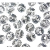 Pedrarias Cristal Facetado Acrílico 10mm 12mm Pacote 2kg