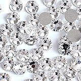 Pedras De Vidro Com Strass Redondas Brilhantes E Costas Planas De Cristal Transparente Onwon Diamante Falso Transparente Não Autoadesivo Clear SS40 8mm 1