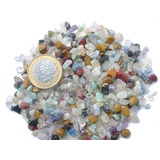 Pedras Mistas Semi roladas 200gr Pequenas Orgonite aquário
