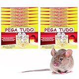 Pega Tudo Ratoeira Adesiva- Kit Com 12 Unidades- 26 X 19 Cm- Para Ratos E Insetos