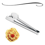 Pegador Churrasco Macarrão Massas Carne Salada Aço Inox 29cm