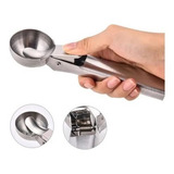 Pegador Colher De Sorvete Com Ejetor Inox Bola Profissional