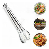 Pegador Culinário Salada Churrasco Cozinha Multiuso Aço Inox