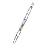 Pegador De Alimentos Longo Jumbo Aço Inox Culinária 40cm F 