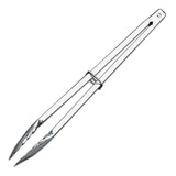 Pegador De Carne Brinox Inox Cozinha Churrasco Pinça 39 5cm