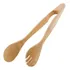Pegador De Saladas Pinça Em Bambu 21 Cm Multiuso Mimo Style