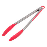 Pegador Inox Com Ponta Em Silicone 30cm