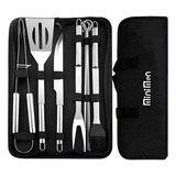 Pegador Para Carne Churrasco Lâmina Aço Inox E Madeira 38 Cm