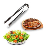Pegador Pinça Inox Mini Multiuso P Carnes Frios Gelo Drinks
