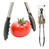 Pegador Salada Culinário 29 Cm Multiuso Inox Fritura Pinça