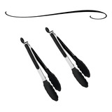 Pegador Silicone Carne Churrasco Salada Gelo Aço Inox