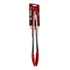 Pegador Silicone Vermelho Carne Churrasco Salada Pinça 27cm