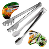 Pegadores Aço Inox Longo Macarrão Massas Salada Multiuso