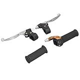 Pegas De Acelerador De Acelerador Manga De Borracha Weaproof Alavancas De Freio Antiderrapantes Esquerda Direita Desempenho Estável 22 Mm Para Mini Bicicleta Quadriciclo Quadriciclo