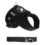 Peitoral Coleira Guia Pet Cachorro Colete Tamanho 2 Cor Preto Pet Finess