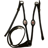 Peitoral De Couro Cavalos Equinos Com Aplique Mangalarga
