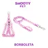 Peitoral E Guia Smooty Pet   Tamanho P