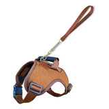 Peitoral Para Cachorro Porte Médio E Grande Confortável Cor Marrom Tamanho Da Coleira G