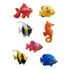 Peixe Flutuante De Plástico Para Aquário 7 Unidades Enfeit