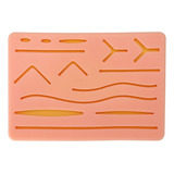 Pele Artificial Treinamento Sutura Silicone Com 3 Camadas