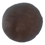 Pele Couro Boi Preta Tambor Xamânico Atabaque Disco 45cm