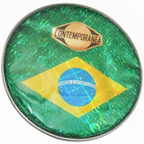 Pele Holografica Brasil Contemporanea 44p Com Aro Aluminio