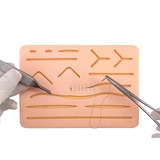 Pele Simulador Sutura Medicina Silicone 3 Camadas