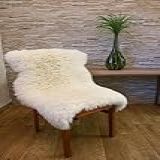 Pelego De Ovelha Natural Para Cadeira M2 Premium