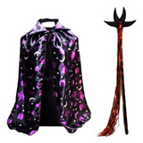 Pelerine Das Trevas C cajado Halloween Fantasia Carnaval
