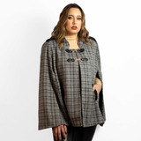 Pelerine Poncho Feminino Capa Lã Moda Equestre Gaúcha