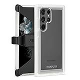 Pelican Voyager Capa Para Samsung Galaxy S23 Ultra 6 8 Polegadas Proteção Contra Quedas MIL STD Carregamento Sem Fio Capa Para Celular Com Clipe De Cinto E Suporte Para Celular Antiamarelo Transparente