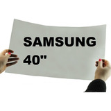 Película 40 Polarizada P/ Tvs Samsung Todos Modelos + Brinde