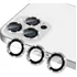 Pelicula Camera Strass Prata Para iPhone 16 Pro   16 Pro Max