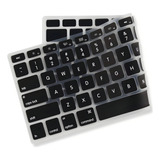 Película De Teclado P Macbook Pro 13 Drive Cd dvd A1278 Cor Preto Com Letras Brancas