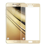 Película De Vidro 3d Qualidade Para Galaxy J5 Metal Dourada