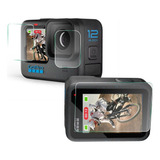 Película De Vidro Para Gopro Hero 12 11 10 9 Black