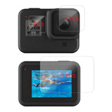 Película Gopro 8 Vidro Lcd Frontal traseiro Lente Hero 8