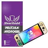 Película Hydrogel Para Nintendo Switch OLED BlessShield Premium Cobertura Total 2 Unidades 
