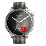 Película Para Amazfit Balance De Vidro Temperado Kit 5 Uni