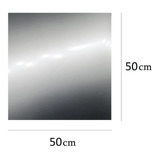 Película Polarizada Prateada Traseira 50x50cm P