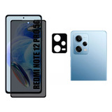 Película Privacidade 3d Pl Camera Para Redmi Note 12 Pro 5g