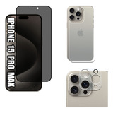 Película Privativa Traseira Câmera P iPhone 15 Pro Max