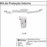 Película Proteção Kit Full Ppf Chery Tiggo 8 2022 2023