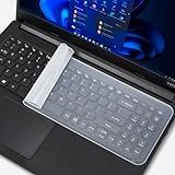 Película Proteção Para Teclado Compatível Com Notebook Laptop Macbook Ultrabook Netbook 15 16 17 Capa Em Silicone 15 16 17 Polegadas 36x13cm 